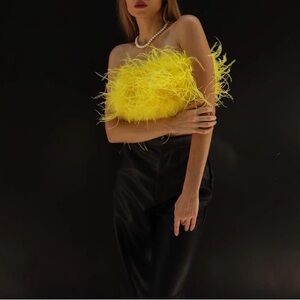 Top Klassic Kloth Real Ostrich Feather Size- S